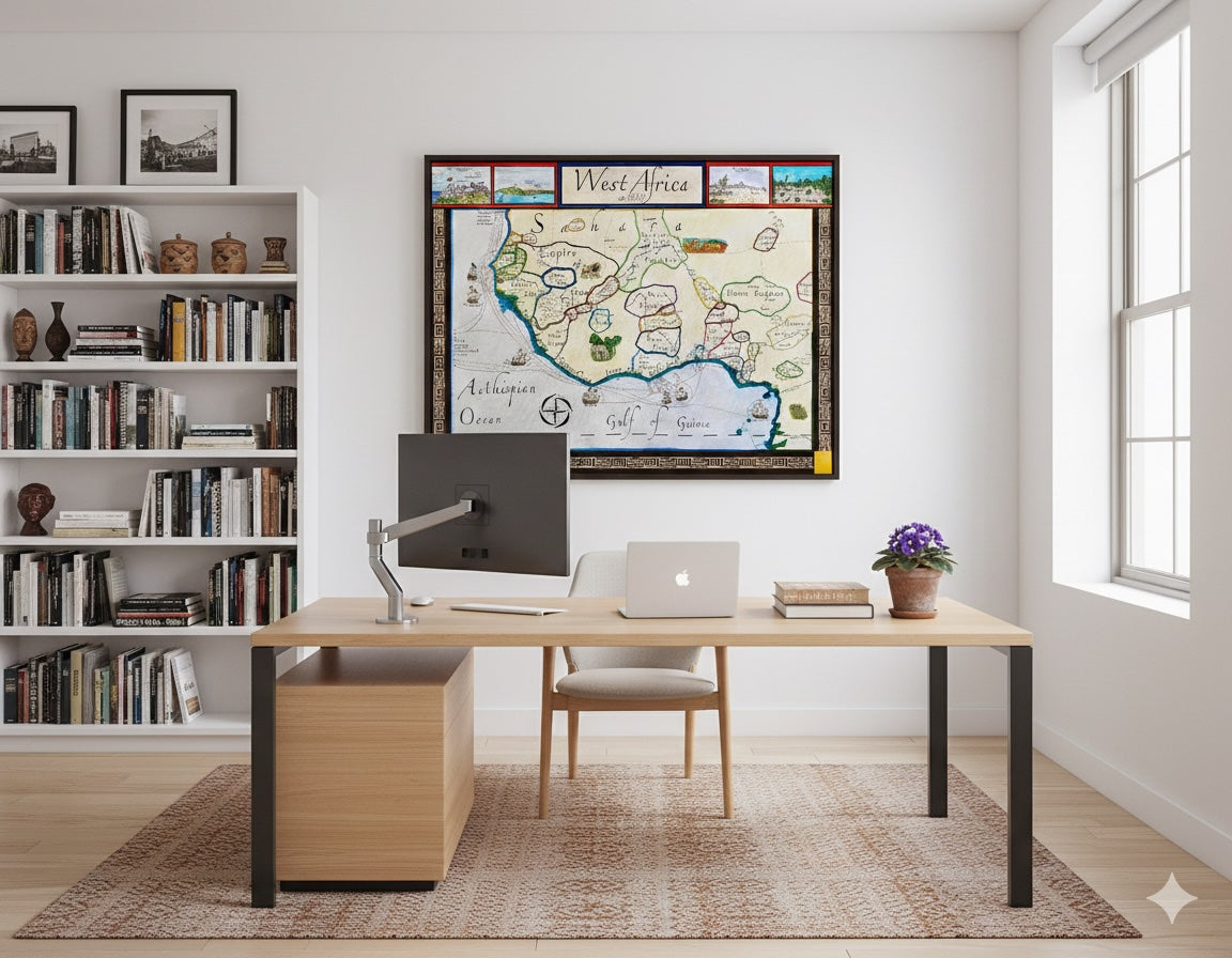 Map of West Africa, c. 1660 — Empires, Trade, and the Atlantic World