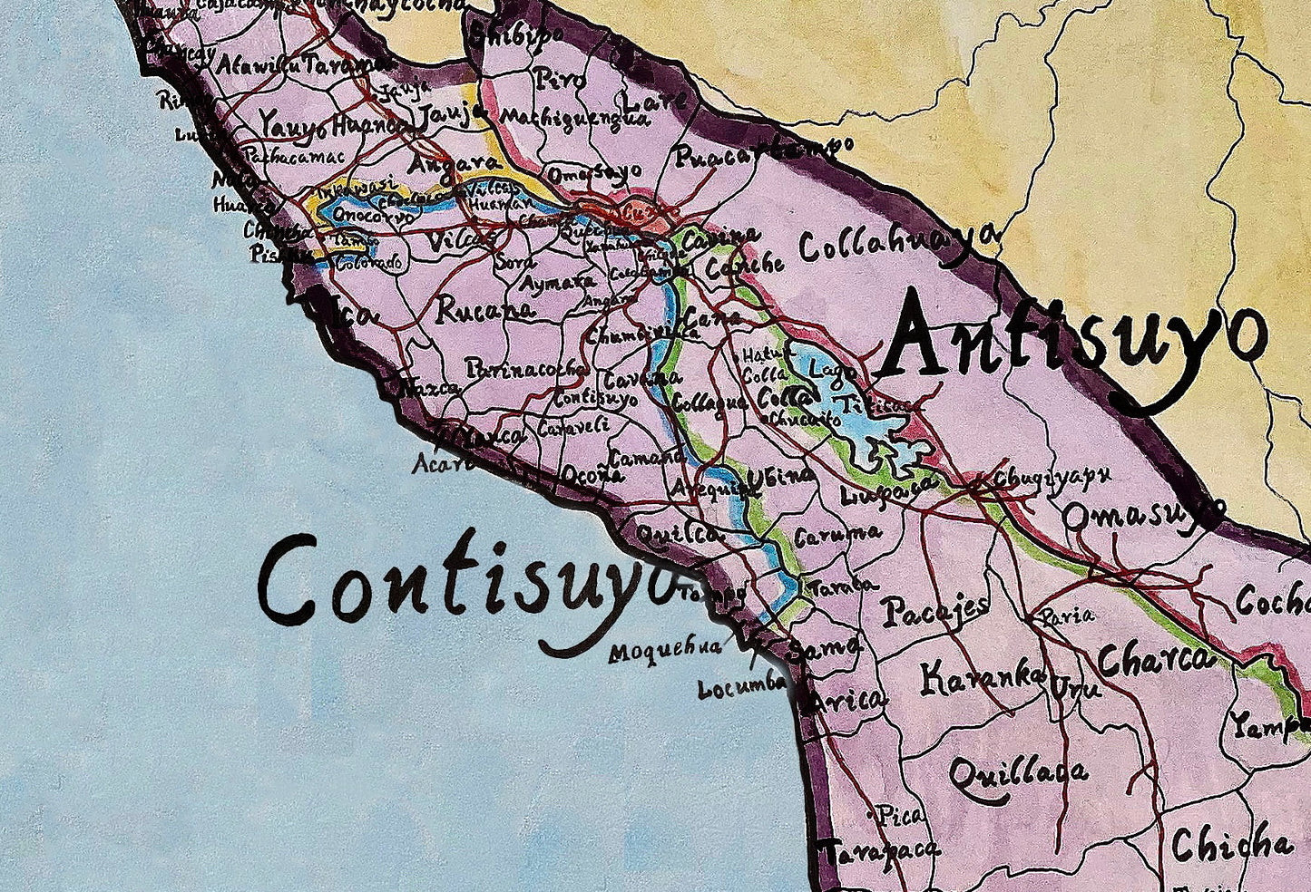 Map of the Incan Empire