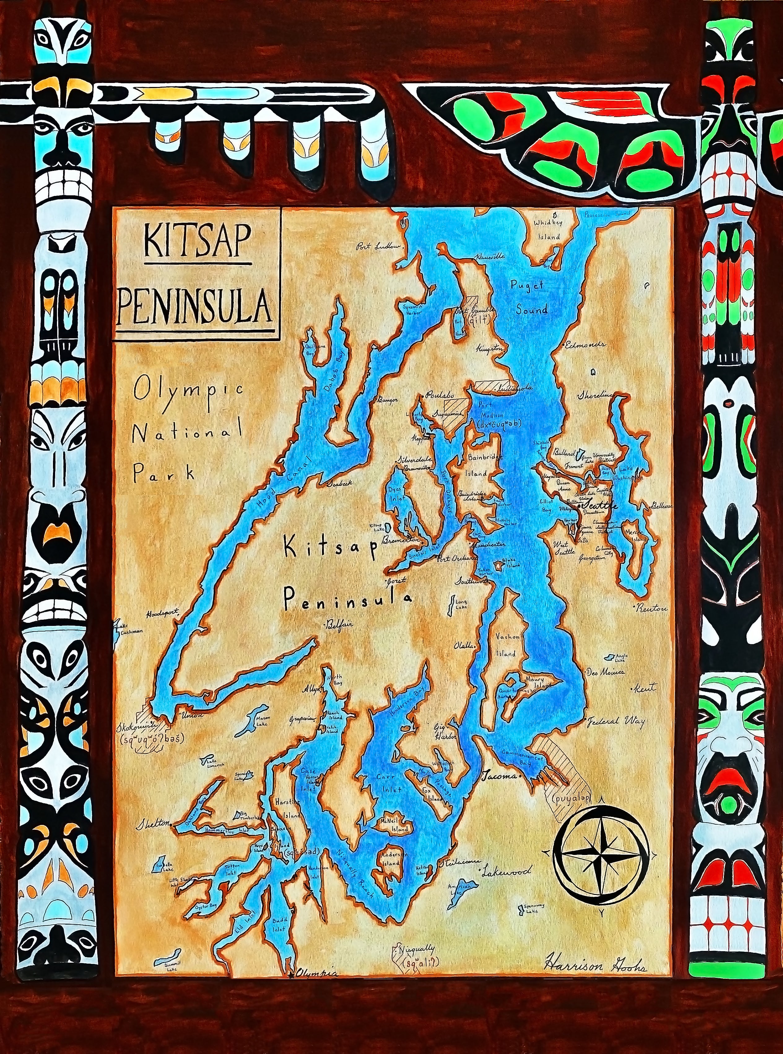 kitsap peninsula map