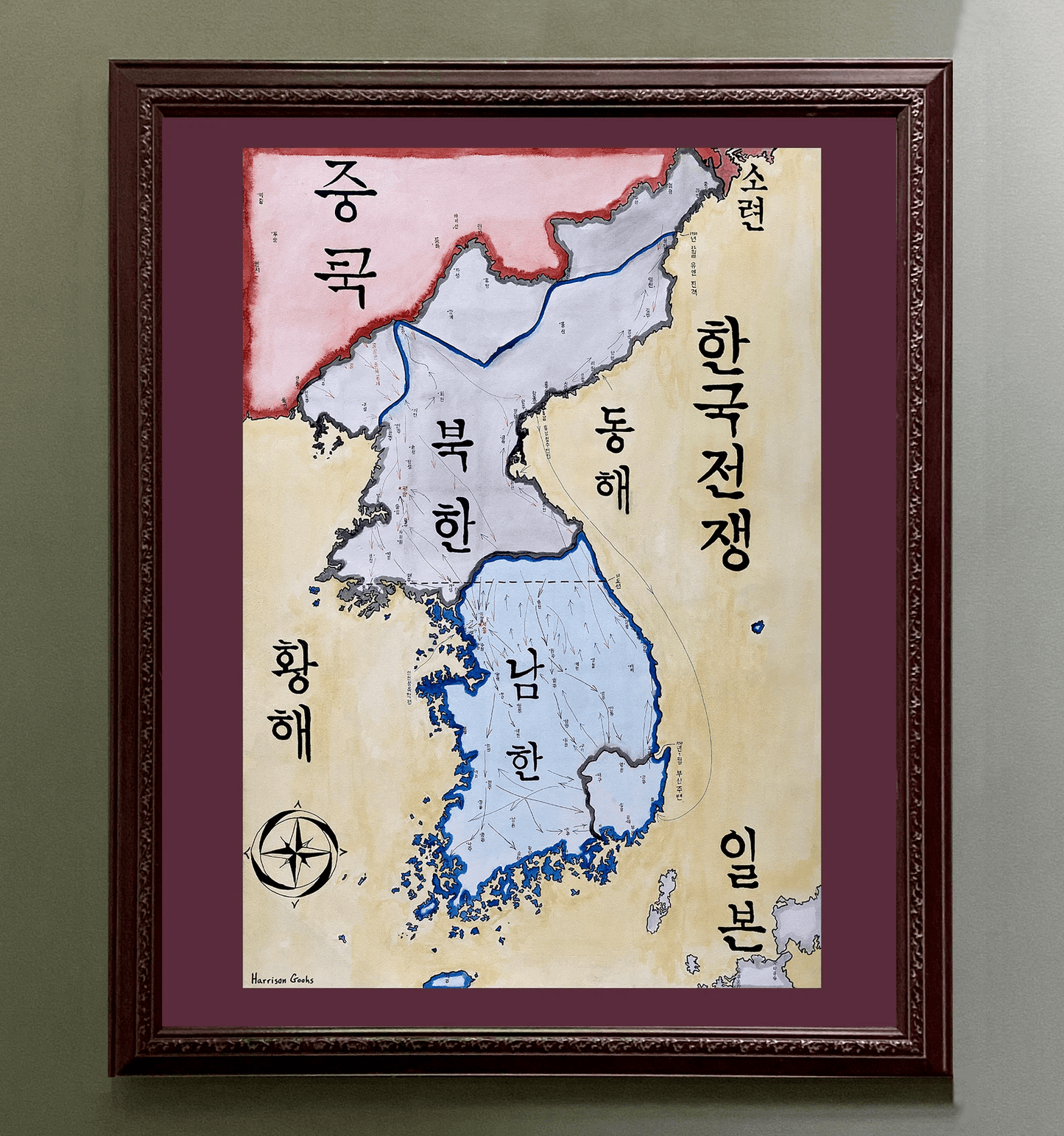 Map of the Korean War