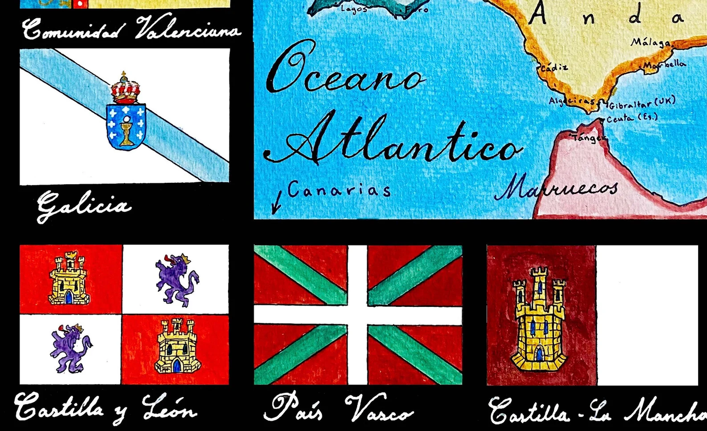 Kingdom of Spain Map; Reino de España