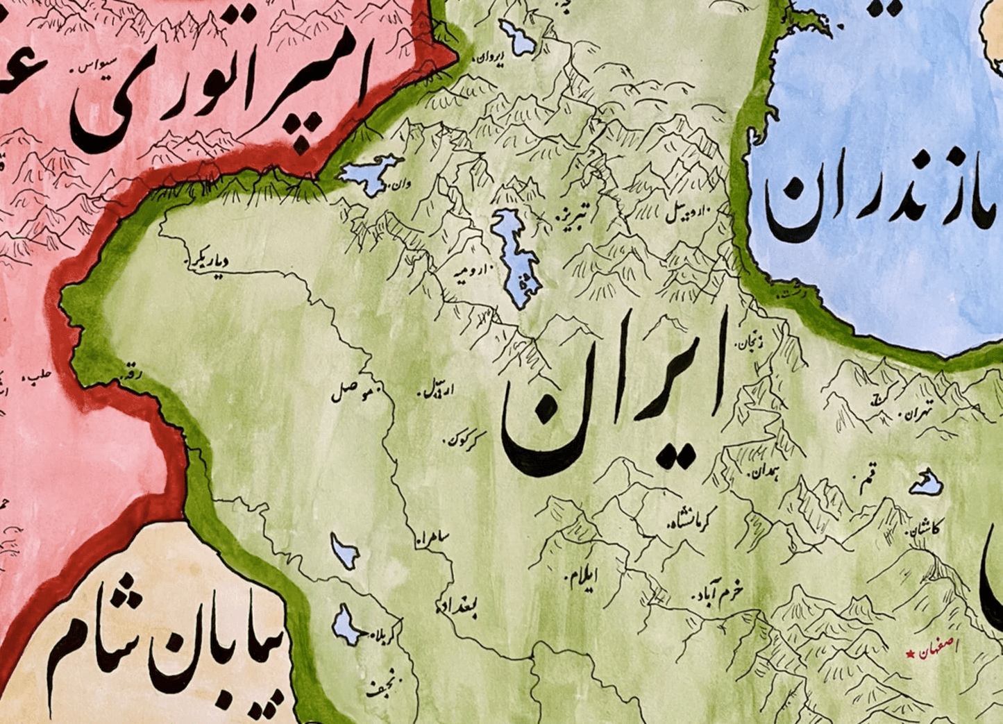 Map of Safavid Persia
