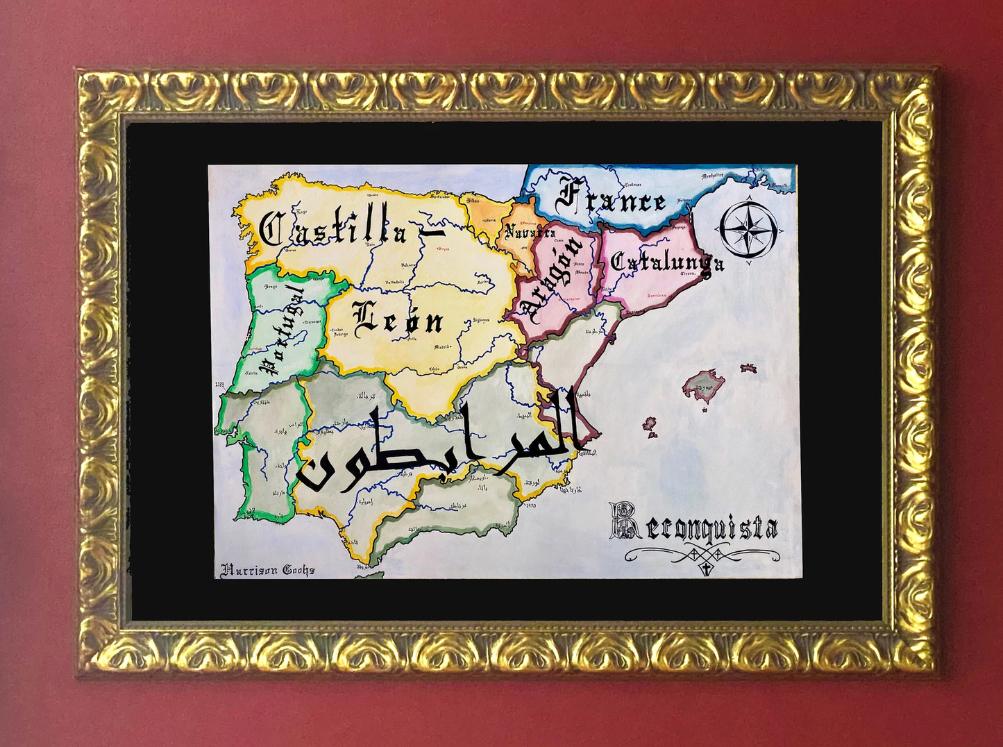 Map of the Spanish Reconquista