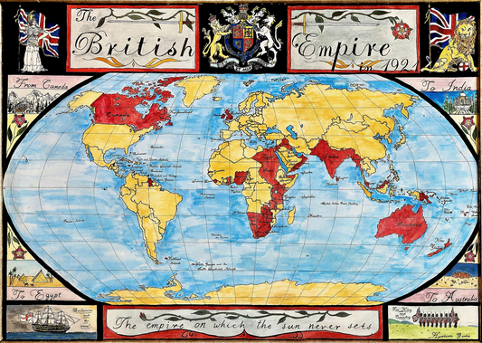 Map of the British Empire 1921