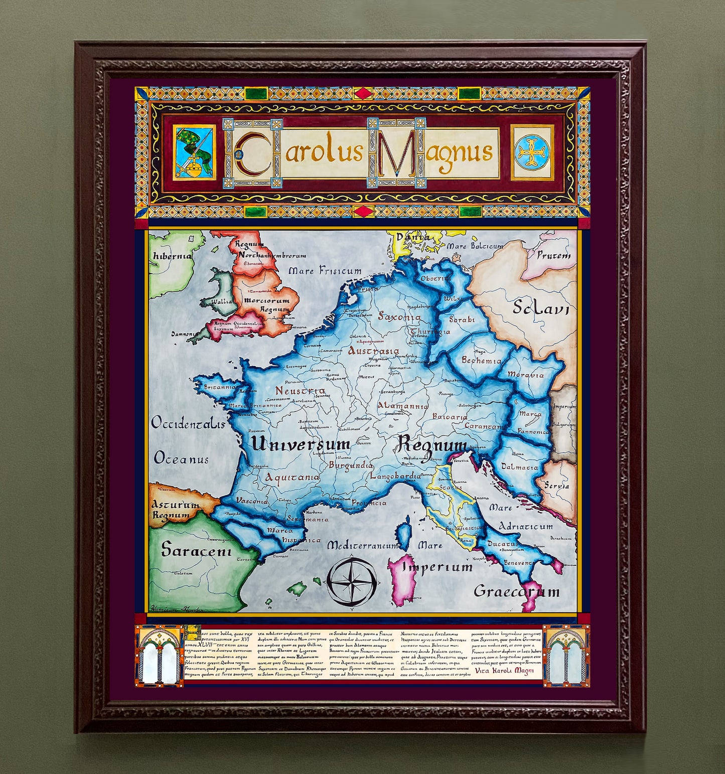 Carolingian Empire Map; Charlemagne Map
