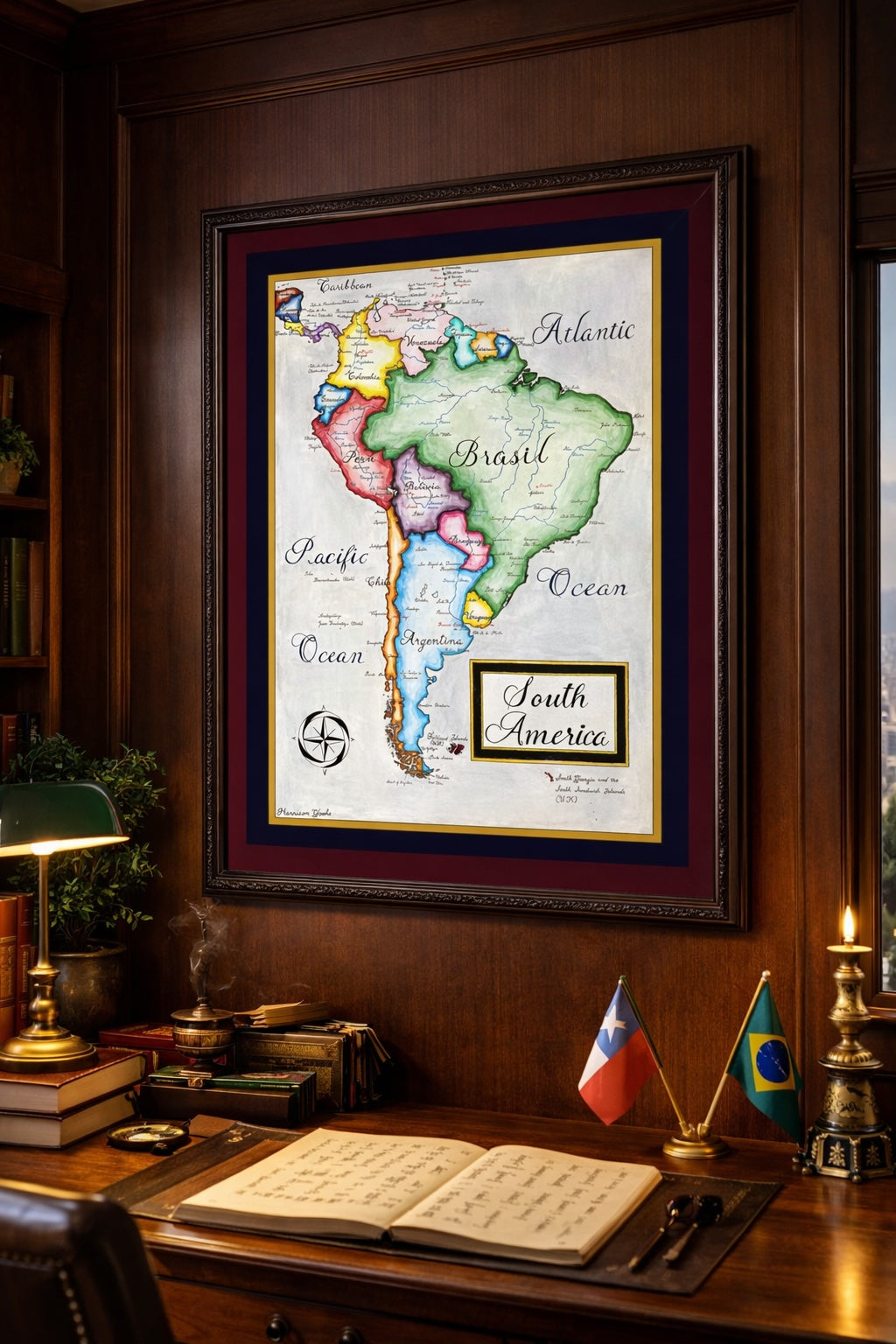 South America: A Linguistic and Political Map of the Continent