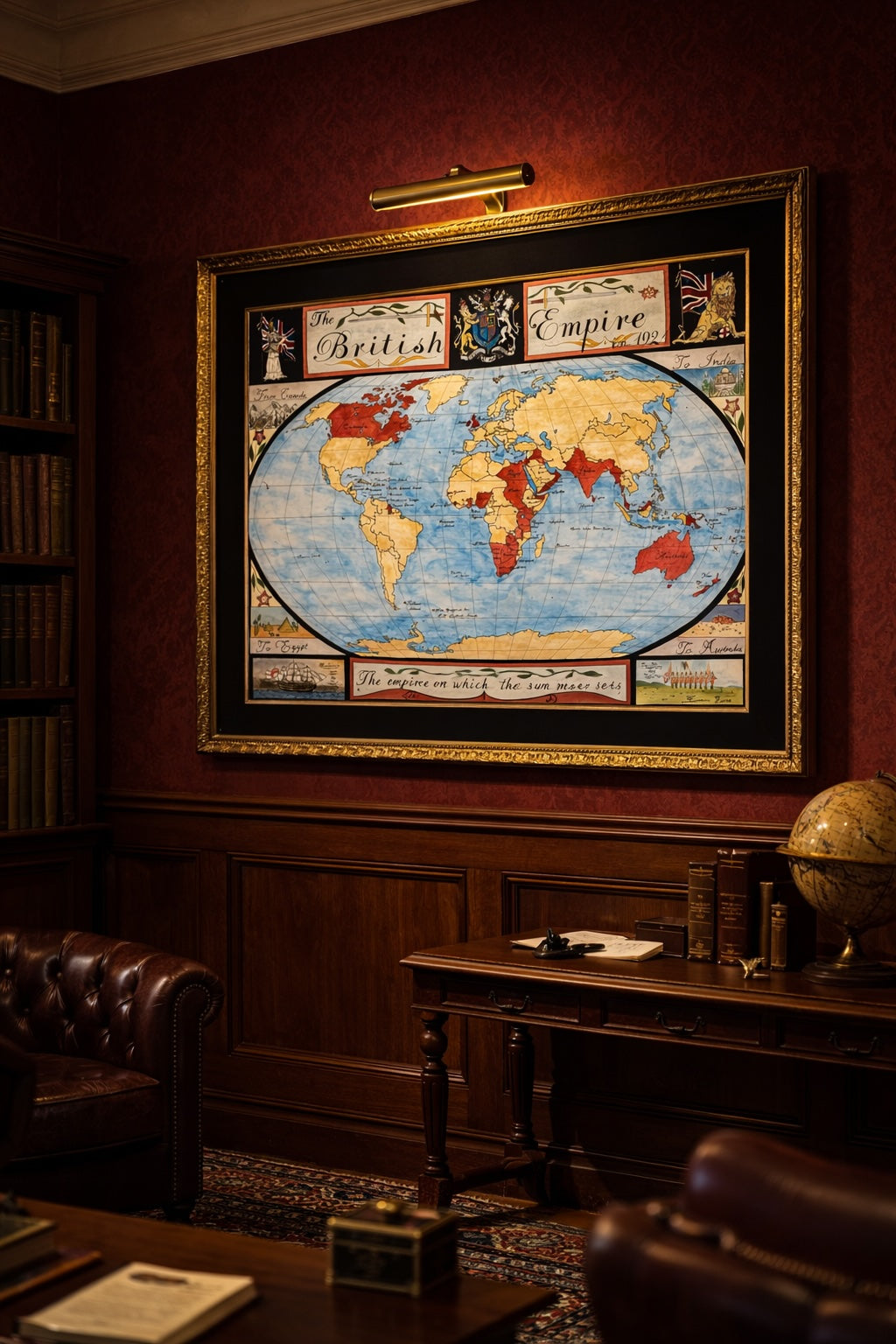 The British Empire at Its Territorial Height (1921) — A Hand