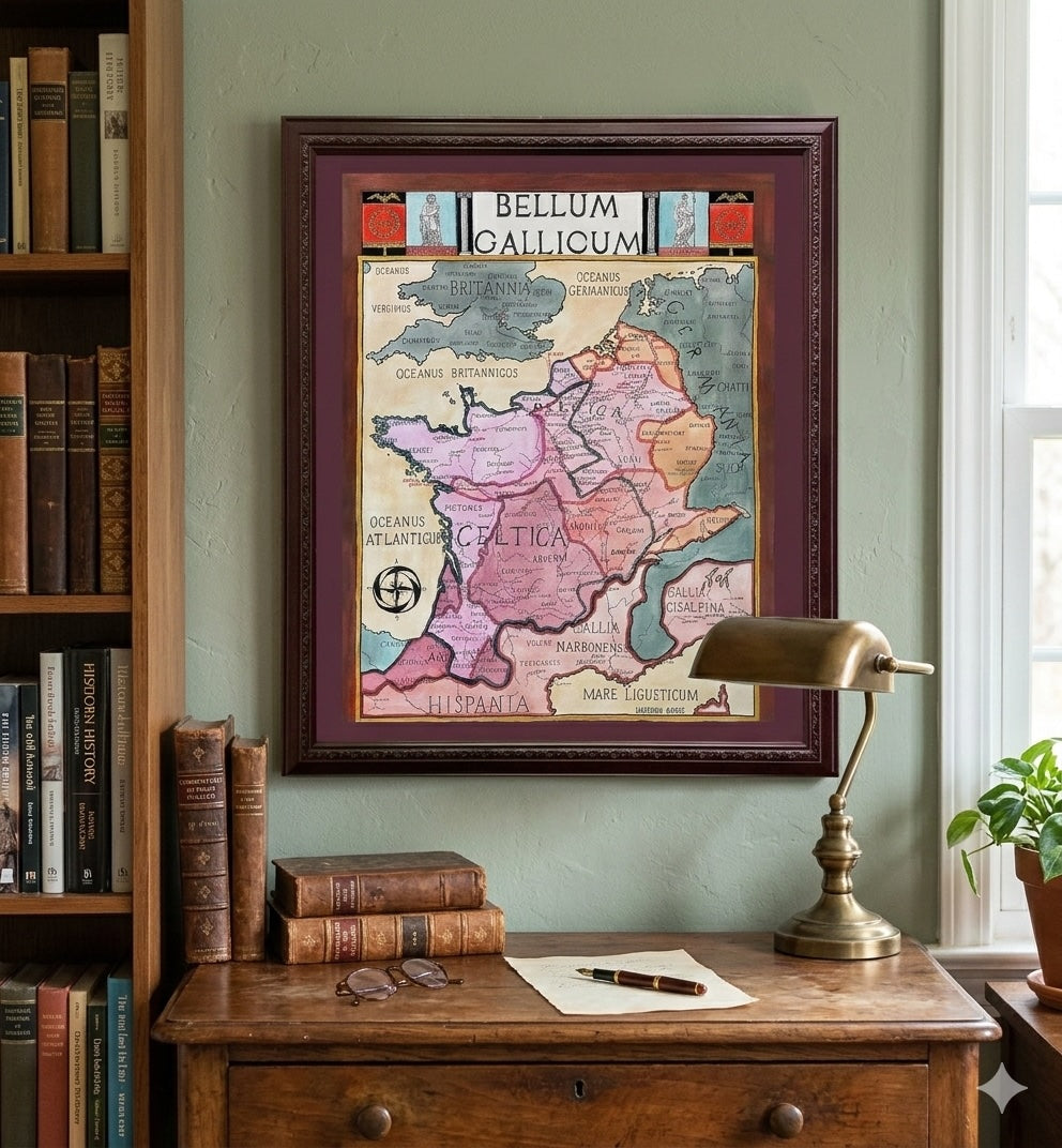 Gallic Wars Map – Julius Caesar and the Roman Conquest of Gaul
