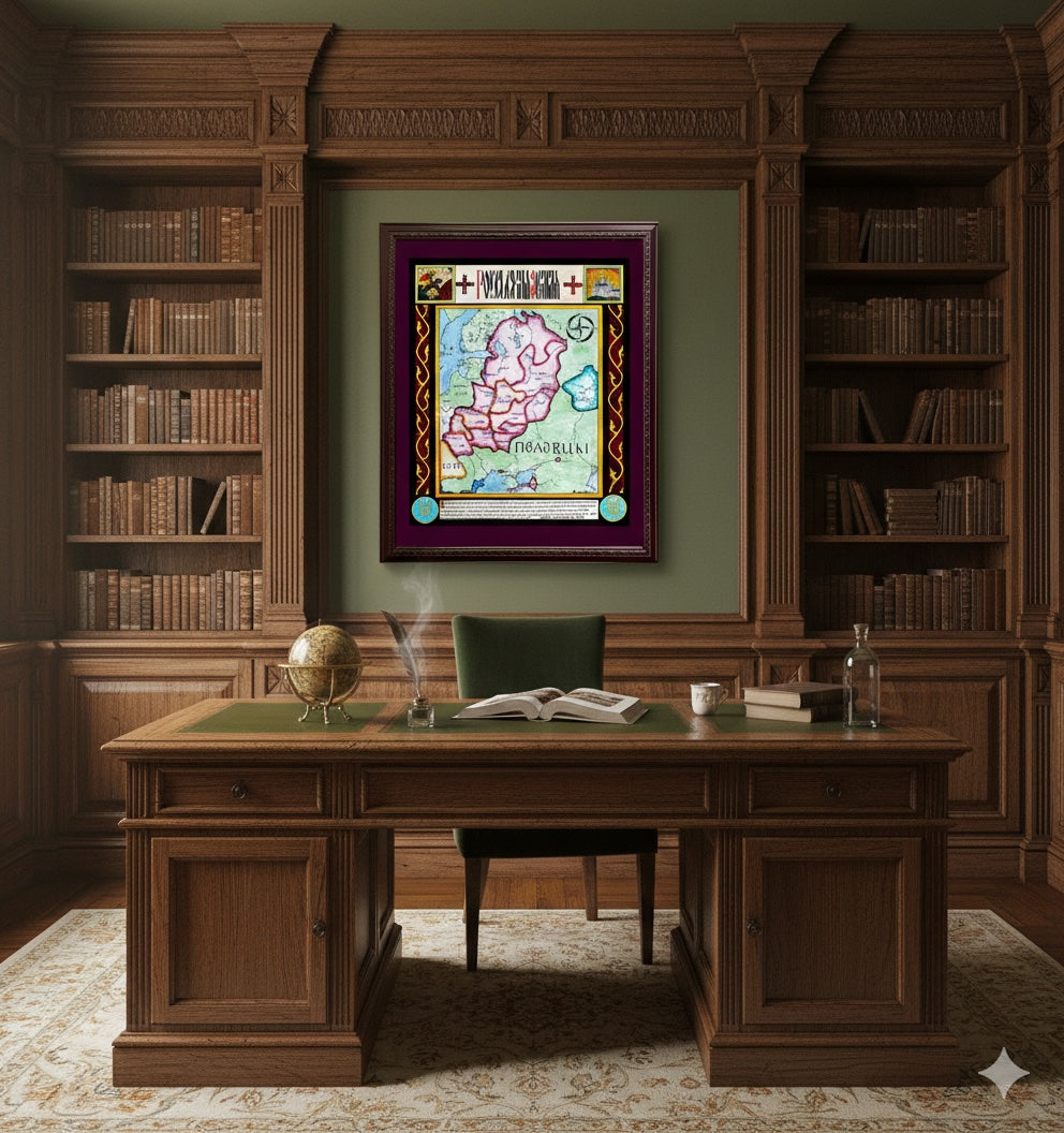 Kievan Rus Map c. 1200 – Medieval Eastern Europe in Old East Slavic