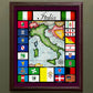 Italia; Handpainted map of contemporary Italy; Italy Map