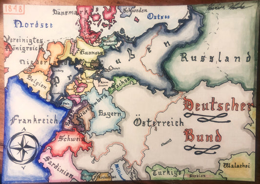 German Confederation 1848 Original