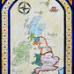 Map of Anglo-Saxon Britain; The Heptarchy