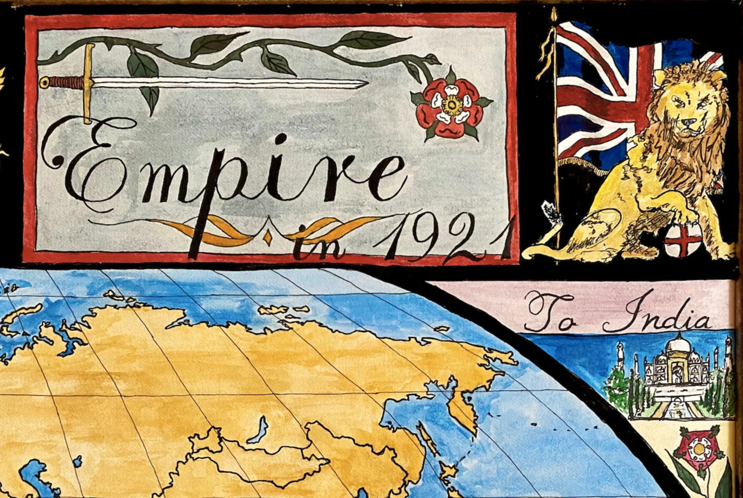Map of the British Empire 1921