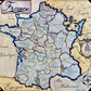 Map of Ancien Regime France; France Under Louis XIV