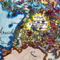 Holy Roman Empire Map 1789; Central Europe Before the French Revolution