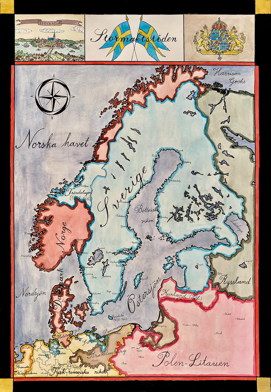 Map of the Swedish Empire 1660