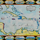 Caribbean Map 1700; Golden Age of Piracy